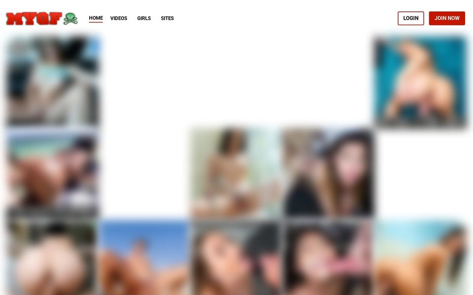 MyGF homepage (blurred)