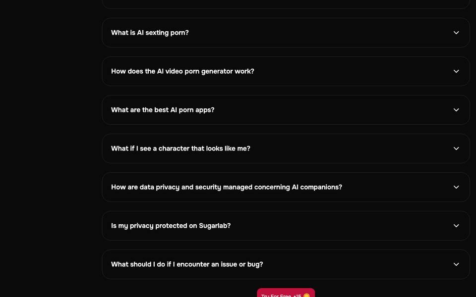 SugarLab AI homepage (blurred)